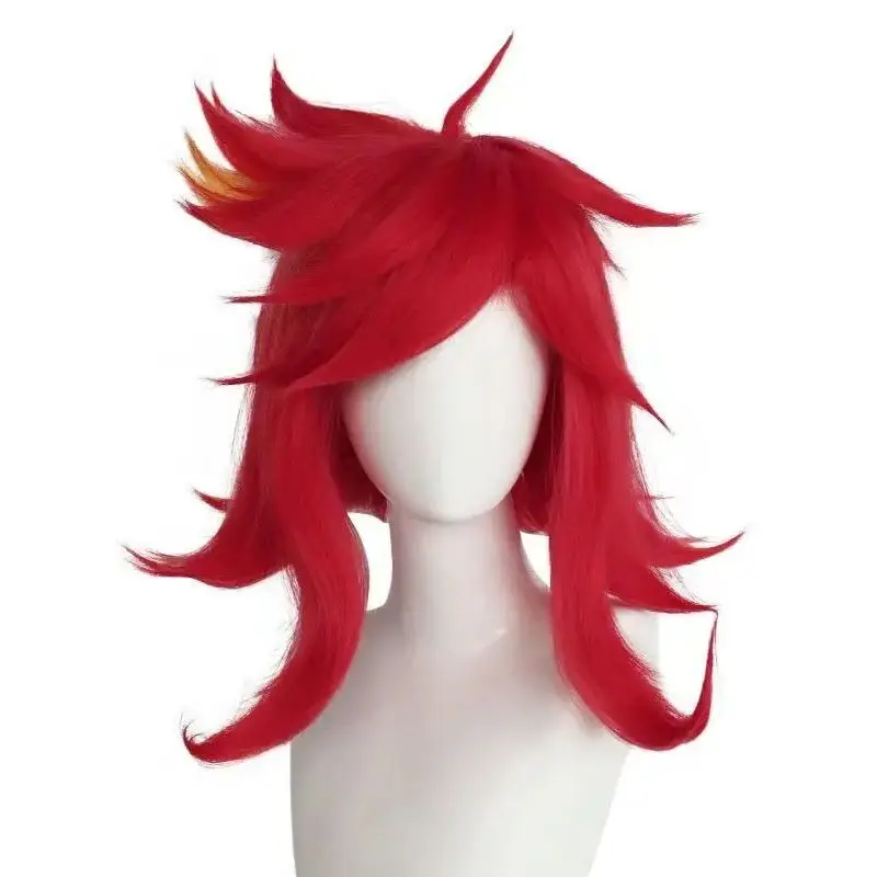 Anime Niffty Cosplay Wigs Short Red Curly Heat Synthetic Hair Women Party Role Play Props with Rose net liner
Anime Niffty Cosplay Wigs Short Red Curly Heat Synthetic Hair Women Party Role Play Props with Rose net liner