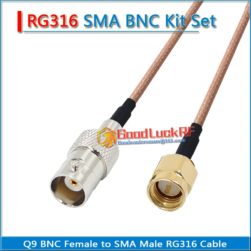 1 шт. Q9 BNC штекер к SMA Штекерный соединитель RG316 Удлинительный кабель RF разъем Q9 к SMA двойной штекер с низкими потерями
1 шт. Q9 BNC штекер к SMA Штекерный соединитель RG316 Удлинительный кабель RF разъем Q9 к SMA двойной штекер с низкими потерями