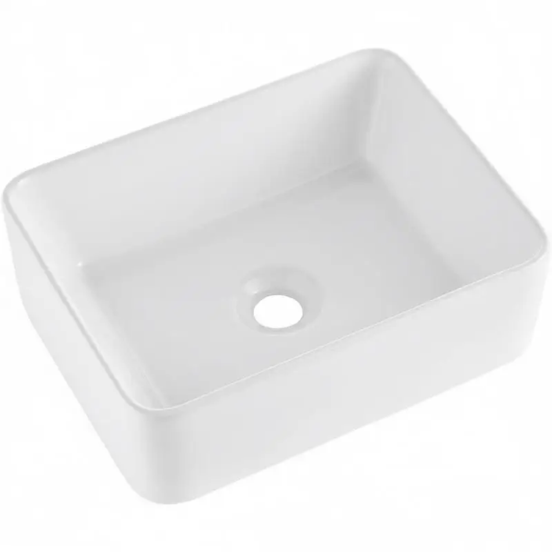 Rectangular Countertop Wash Basin, 406 x 305 x 133 mm, Bathroom Countertop Wash Basin, Modern Style Ceramic Wash Basin, for Restrooms, Hotels, Restaurants, Bright White
Rectangular Countertop Wash Basin, 406 x 305 x 133 mm, Bathroom Countertop Wash Basin, Modern Style Ceramic Wash Basin, for Restrooms, Hotels, Restaurants, Bright White