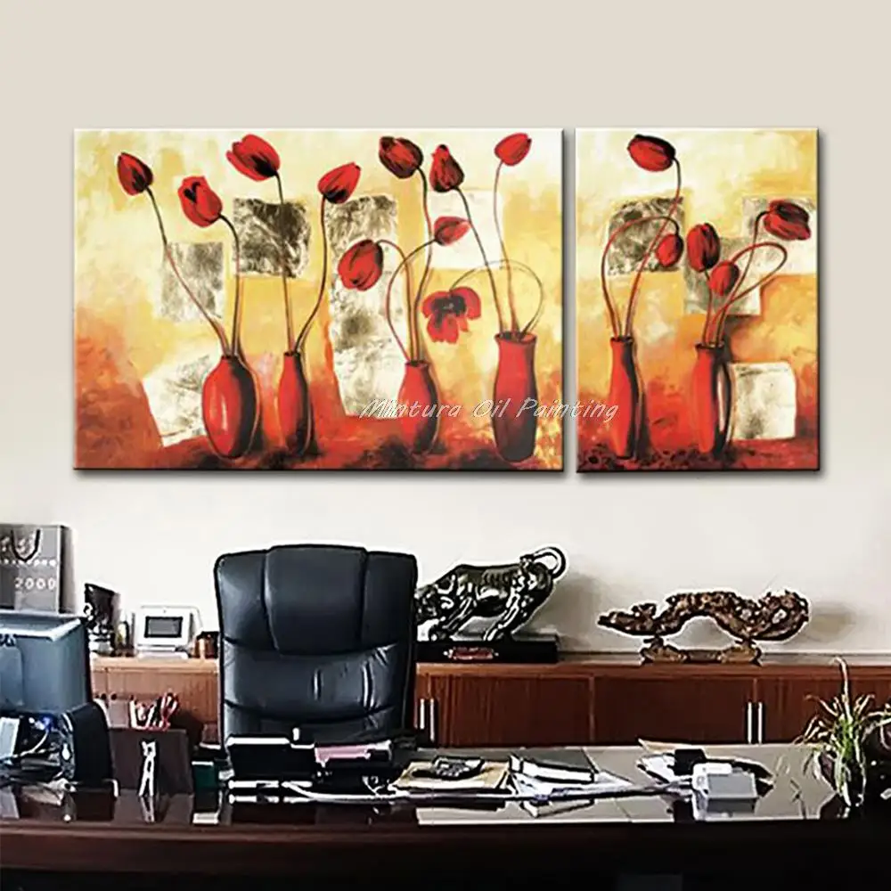 Mintura 2Pcs Hand-Painted Flowers Oil Painting On Canvas,Modern Abstract Wall Art,Picture For Living Room Home Office Decoration
Mintura 2Pcs Hand-Painted Flowers Oil Painting On Canvas,Modern Abstract Wall Art,Picture For Living Room Home Office Decoration