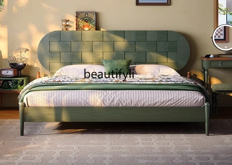 ss1001 Кровать из цельного дерева, французская средневековая, большая кровать, маленькая квартира, главная спальня, простой средневековый ясень
ss1001 Кровать из цельного дерева, французская средневековая, большая кровать, маленькая квартира, главная спальня, простой средневековый ясень