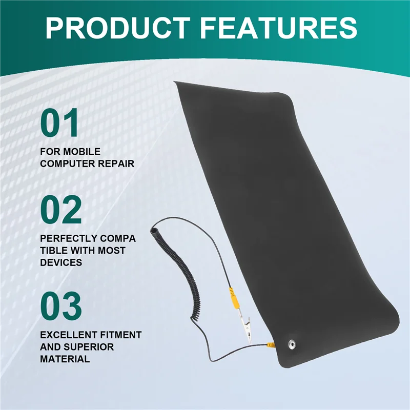 Anti-Static Mat+Ground Wire For Mobile Computer Repair Antistatic Blanket,ESD Mat
Anti-Static Mat+Ground Wire For Mobile Computer Repair Antistatic Blanket,ESD Mat