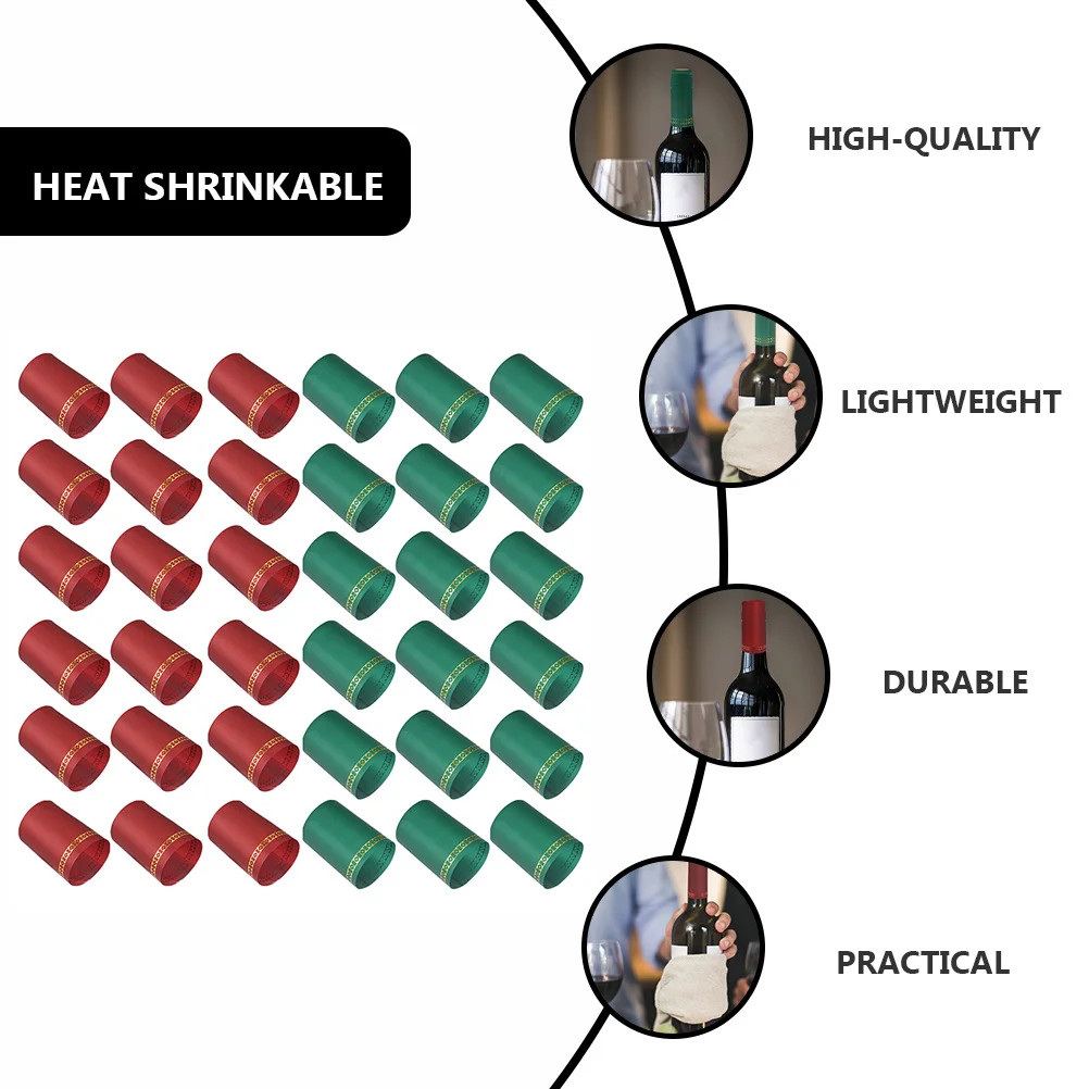 200pcs Sealing Film PVC Heat Shrink Caps Bottle Topper Protector Packaging Wrappers for Red Dust Cover
200pcs Sealing Film PVC Heat Shrink Caps Bottle Topper Protector Packaging Wrappers for Red Dust Cover