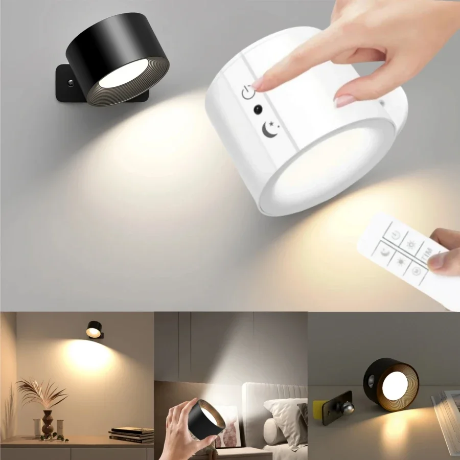Rechargeable LED Night Light Touch Double Head Wireless Wall Lamp Remote Control LED Spotlight For Bedroom Indoor Lighting
Rechargeable LED Night Light Touch Double Head Wireless Wall Lamp Remote Control LED Spotlight For Bedroom Indoor Lighting