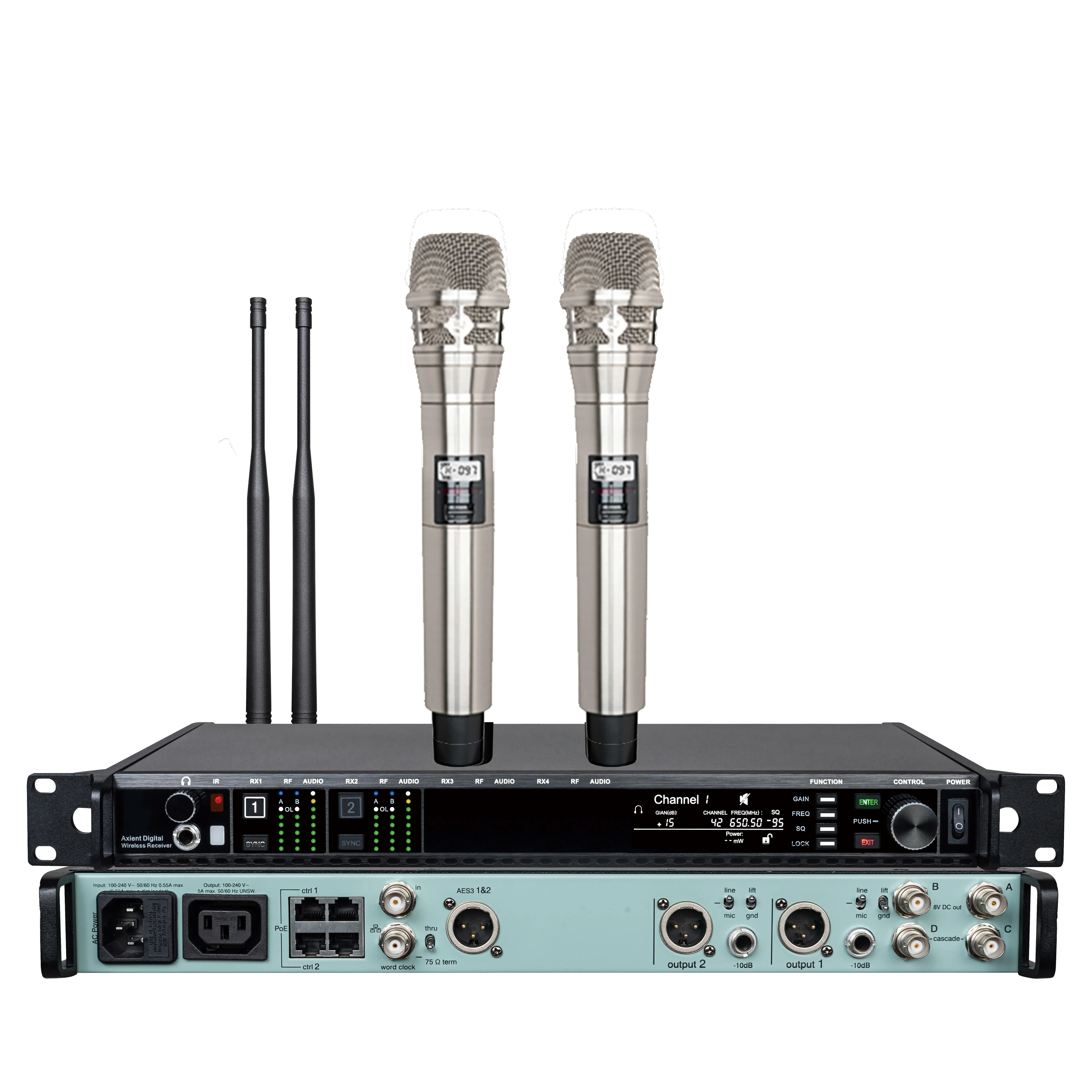 EIF AD4D-3 Digital UHF True Diversity Dual Channel Mic KSM8 Handheld Lavalier Headset KSM9 SKM8 Wireless Microphone for Stage
EIF AD4D-3 Digital UHF True Diversity Dual Channel Mic KSM8 Handheld Lavalier Headset KSM9 SKM8 Wireless Microphone for Stage