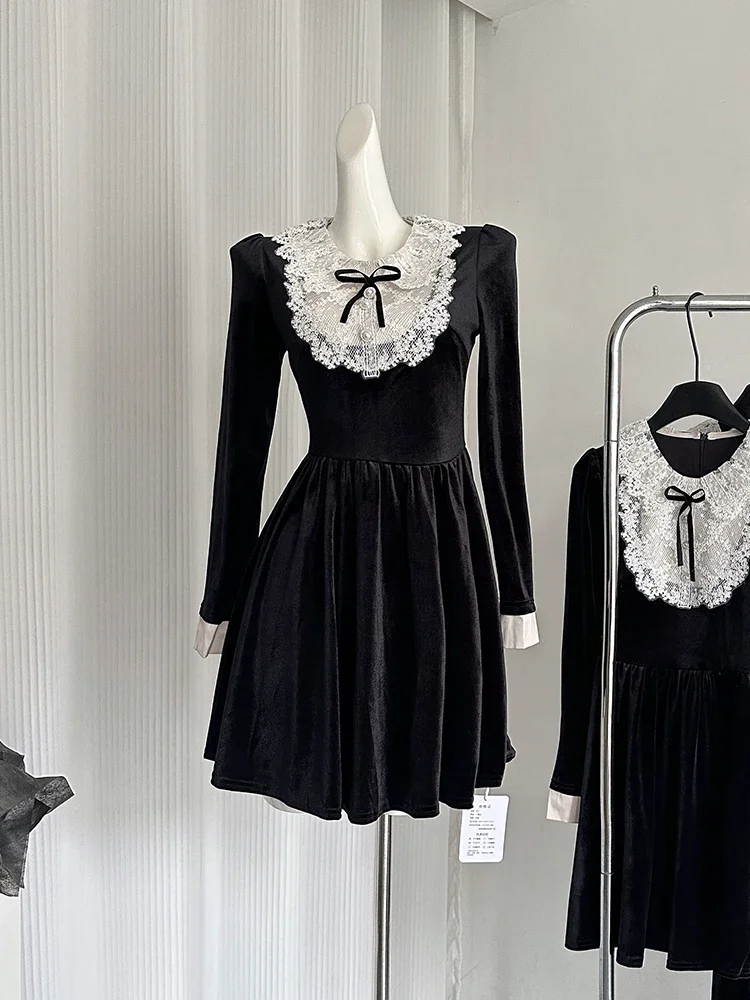 Women Luxury Mori Girl Prom Gown Midi Dress Old Money Velvet Maxi Frocks French Vintage Evening Long Sleeve One-Piece Aesthetic.
Women Luxury Mori Girl Prom Gown Midi Dress Old Money Velvet Maxi Frocks French Vintage Evening Long Sleeve One-Piece Aesthetic.