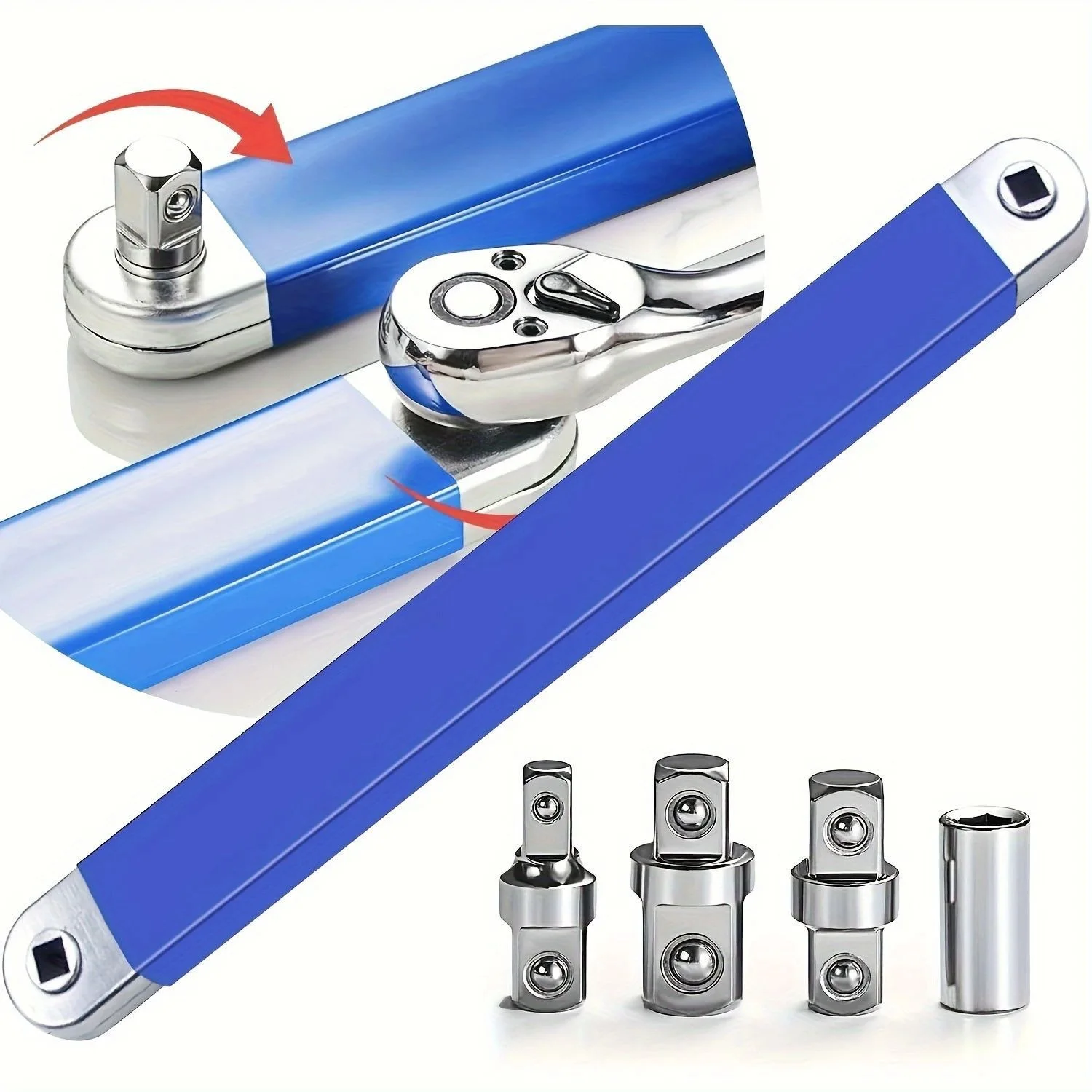 Ударный готовый смещенный удлинительный ключ Набор удлинительных ключей с плотным вылетом и адаптерами с квадратным приводом 1/2 дюйма 1/4 дюйма 3/8 дюйма для небольшого места 
Ударный готовый смещенный удлинительный ключ Набор удлинительных ключей с плотным вылетом и адаптерами с квадратным приводом 1/2 дюйма 1/4 дюйма 3/8 дюйма для небольшого места