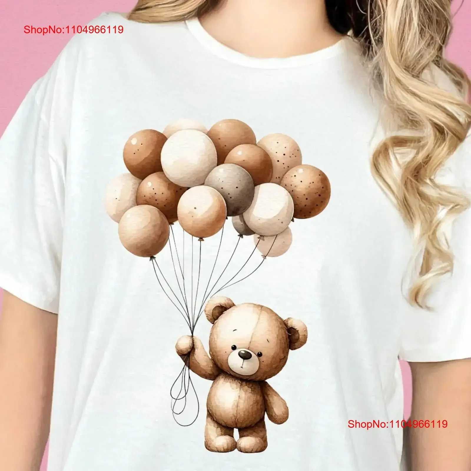 Watercolor Teddy Bear T Shirt Cartoon Balloons DTG Print Fashionable Top for Cute and Unique vintage Washed graphic streetwear
Watercolor Teddy Bear T Shirt Cartoon Balloons DTG Print Fashionable Top for Cute and Unique vintage Washed graphic streetwear