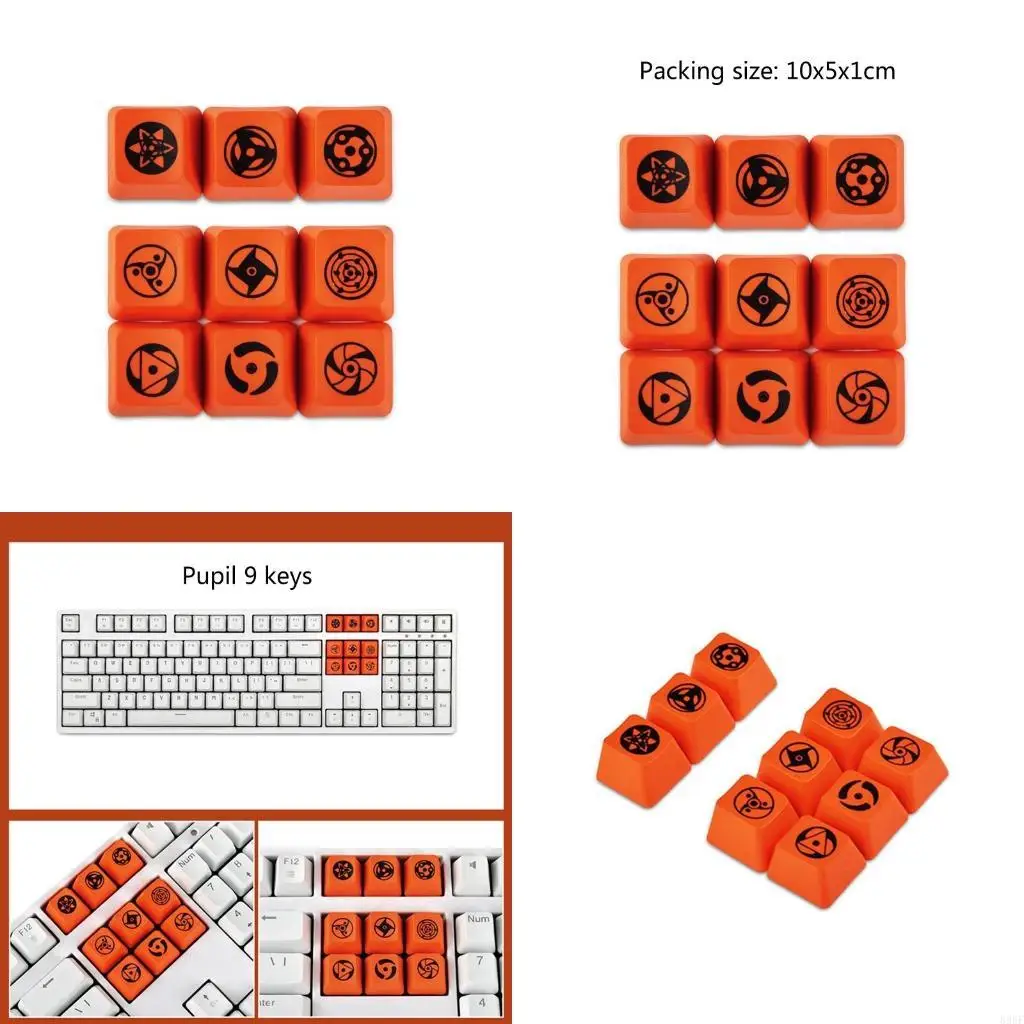 896F 9 Pcs PBT Keycaps WASD Direction ESC Pupil Theme OEM DYE SUB Keycap
896F 9 Pcs PBT Keycaps WASD Direction ESC Pupil Theme OEM DYE SUB Keycap