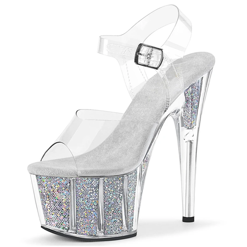 Прозрачные хрустальные вечерние сандалии на высоком каблуке 6,6 дюйма на платформе 17 см на шпильке, свадебные туфли для невесты, золотые экзотические стриптизерши для танцев на пилоне
Прозрачные хрустальные вечерние сандалии на высоком каблуке 6,6 дюйма на платформе 17 см на шпильке, свадебные туфли для невесты, золотые экзотические стриптизерши для танцев на пилоне