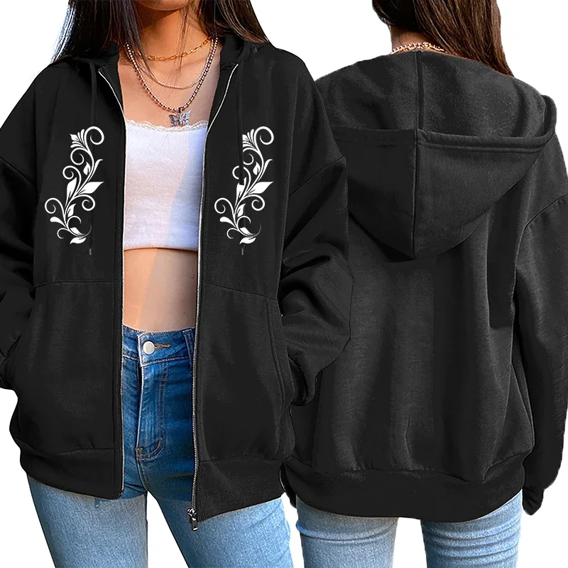 New in Womens Hoodie Overcoat Home Print Zipper Jacket Casual Sweatshirt Outdoors Jogging Woman Tops Clothing Fashion Streetwear
New in Womens Hoodie Overcoat Home Print Zipper Jacket Casual Sweatshirt Outdoors Jogging Woman Tops Clothing Fashion Streetwear