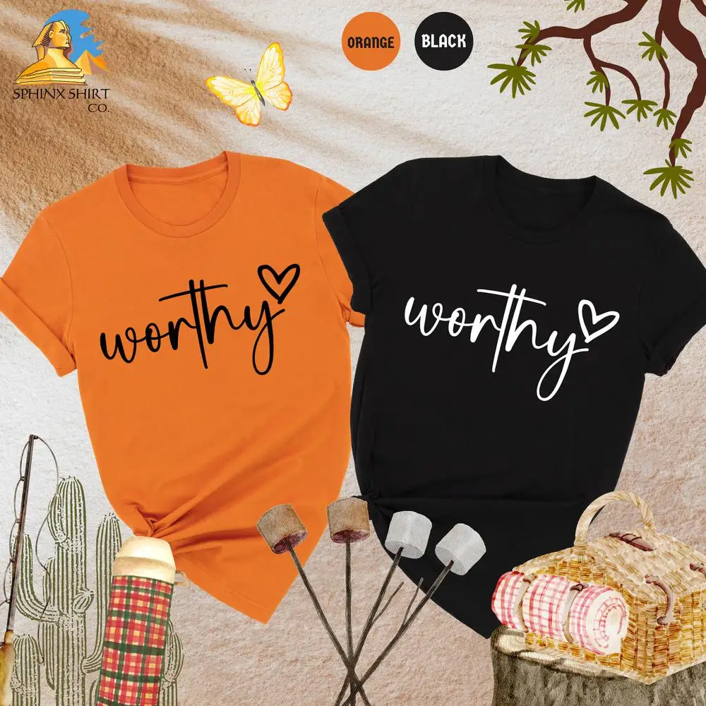 Worthy Shirt, Inspirational Shirt, Motivational Shirt, Christian Shirt, Positivity Shirt, Religious Apparel, Grace Shirt
Worthy Shirt, Inspirational Shirt, Motivational Shirt, Christian Shirt, Positivity Shirt, Religious Apparel, Grace Shirt