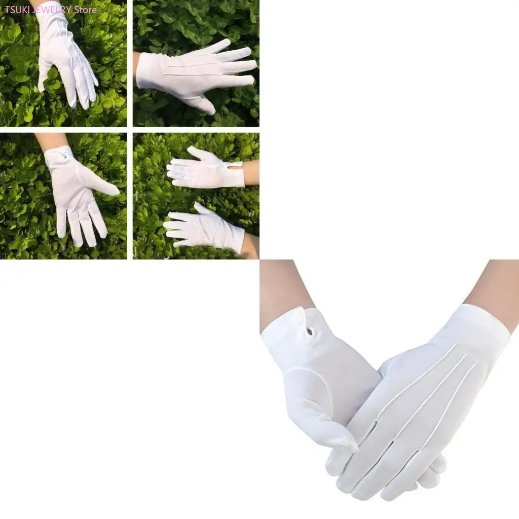 62KE Adult White Costume Gloves Children School for Formal Uniform Wear
62KE Adult White Costume Gloves Children School for Formal Uniform Wear
