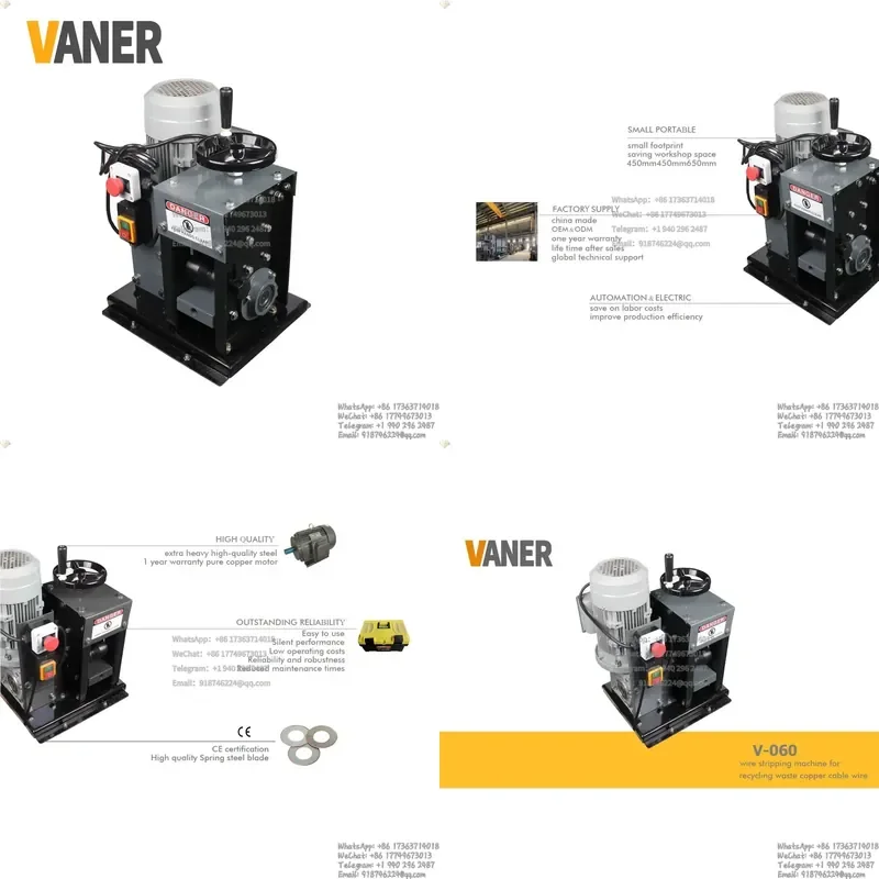 V-060 2-60mm Hot Sale Full Automatic Wire Strip Wire Stripping Machine Plastic Insulation Cable Stripper
V-060 2-60mm Hot Sale Full Automatic Wire Strip Wire Stripping Machine Plastic Insulation Cable Stripper