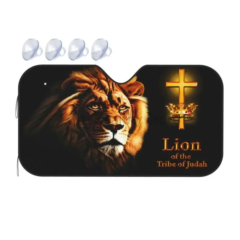 The Lion Of The Tribe Of Judah Car Sun Visor Sunshade Blocks UV Rays Heat Protection Foldable Front Windshield Sun Shield Cover
The Lion Of The Tribe Of Judah Car Sun Visor Sunshade Blocks UV Rays Heat Protection Foldable Front Windshield Sun Shield Cover