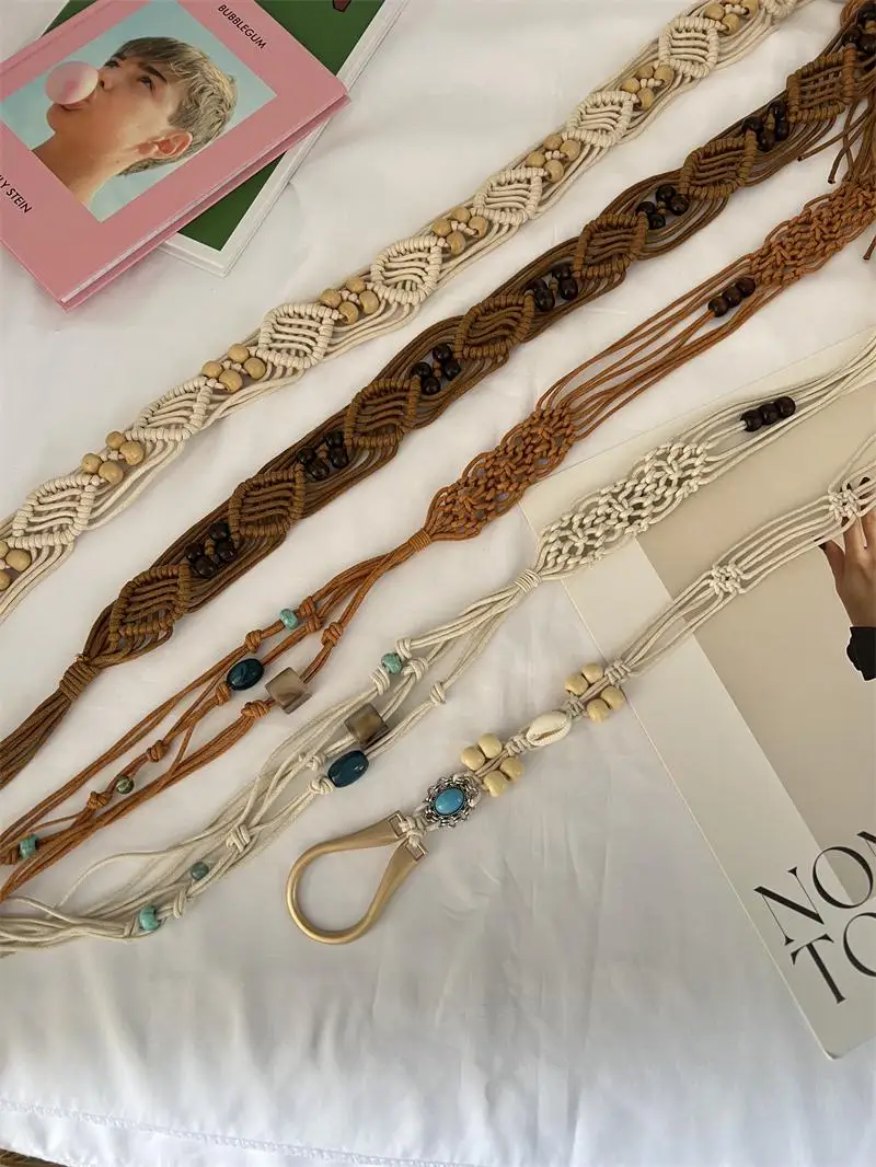 Женский плетеный пояс-шнурок с оборками в этническом стиле, длинный, для юбок, летний, повседневный, с мягкой поверхностью
Женский плетеный пояс-шнурок с оборками в этническом стиле, длинный, для юбок, летний, повседневный, с мягкой поверхностью