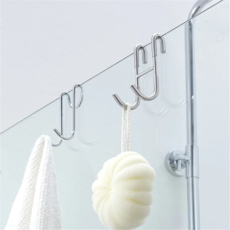 Stainless Steel Door Hook S Shape Double Hook Storage Rack Bathroom Kitchen Shower Hanging Towel Hanger Tableware Organizer
Stainless Steel Door Hook S Shape Double Hook Storage Rack Bathroom Kitchen Shower Hanging Towel Hanger Tableware Organizer