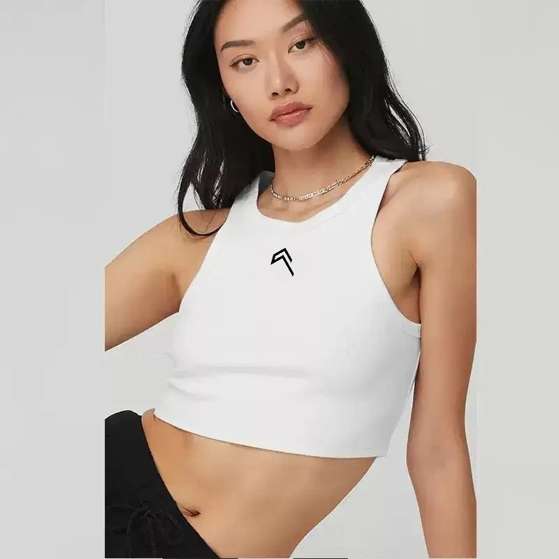 High Quality Slim Short Spice Girl Threaded Skinny Sports Fitness Yoga Cotton Letter Small Label Printed Crew Neck Vest
High Quality Slim Short Spice Girl Threaded Skinny Sports Fitness Yoga Cotton Letter Small Label Printed Crew Neck Vest