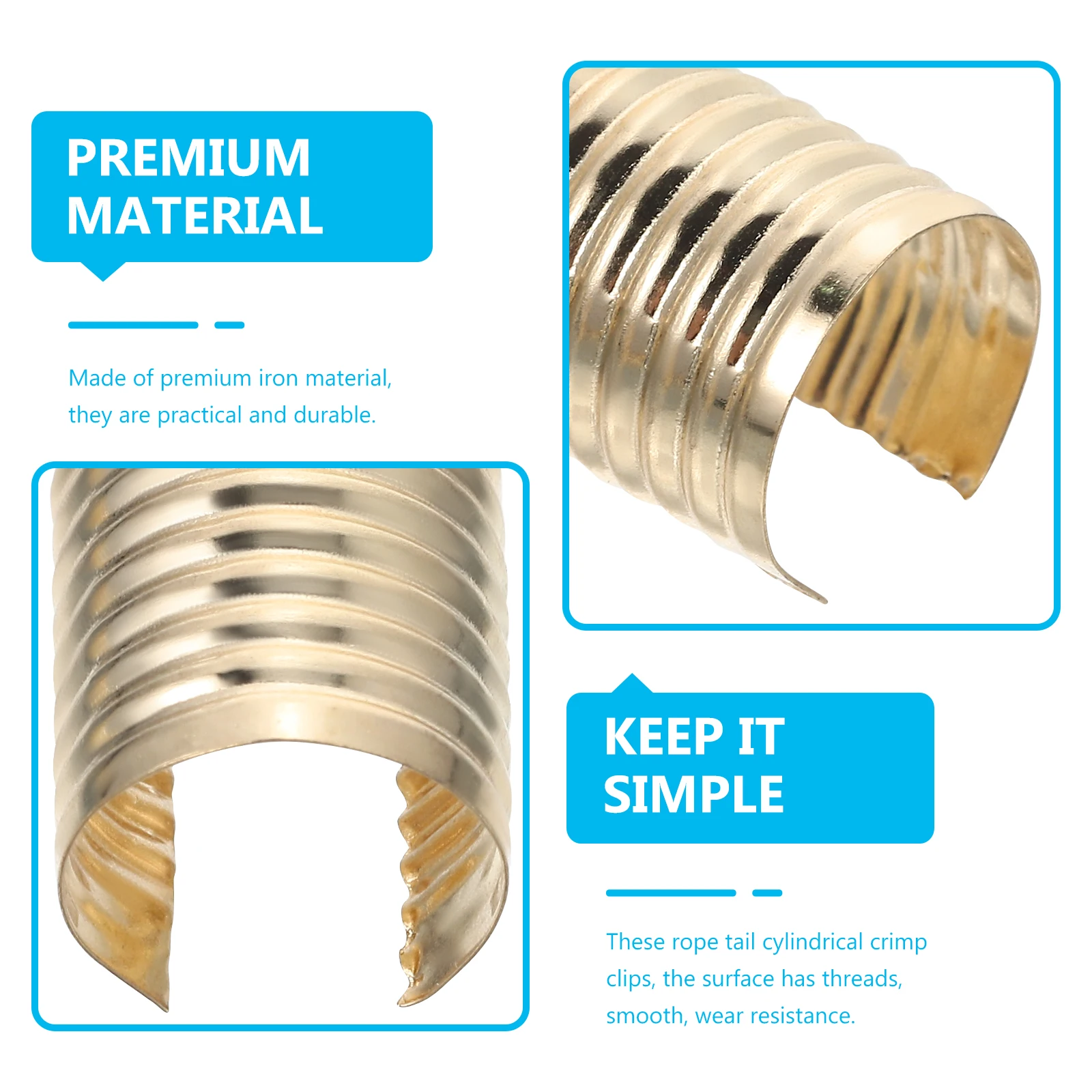 100pcs Tassel Rope Clip Crimp End Caps For Jewelry Diy Cord Fastener Foldable Metal String Clips Opening Crimps
100pcs Tassel Rope Clip Crimp End Caps For Jewelry Diy Cord Fastener Foldable Metal String Clips Opening Crimps