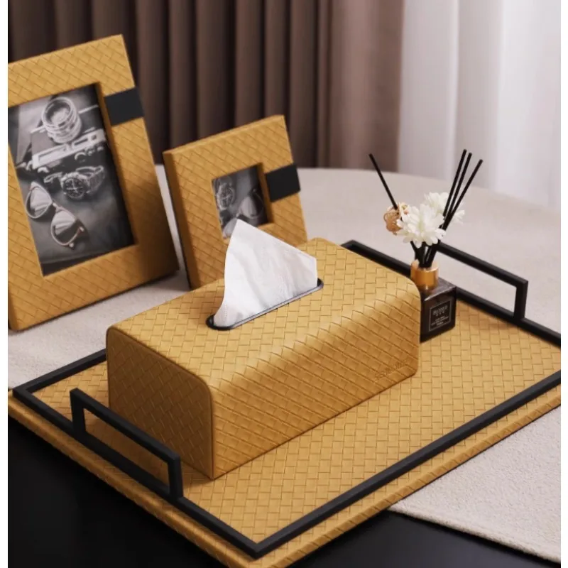 Luxury Woven Leather Tissue Box Tabletop Decor for Hotel Lobby Living Room Coffee Table Organizer with Premium Craftsmanship
Luxury Woven Leather Tissue Box Tabletop Decor for Hotel Lobby Living Room Coffee Table Organizer with Premium Craftsmanship