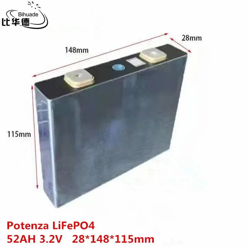 LiFePO4 power 52AH 3.2V 28*148*115mm equipped with outdoor suitable for electric forklift, RV energy storage, on-board powe
LiFePO4 power 52AH 3.2V 28*148*115mm equipped with outdoor suitable for electric forklift, RV energy storage, on-board powe