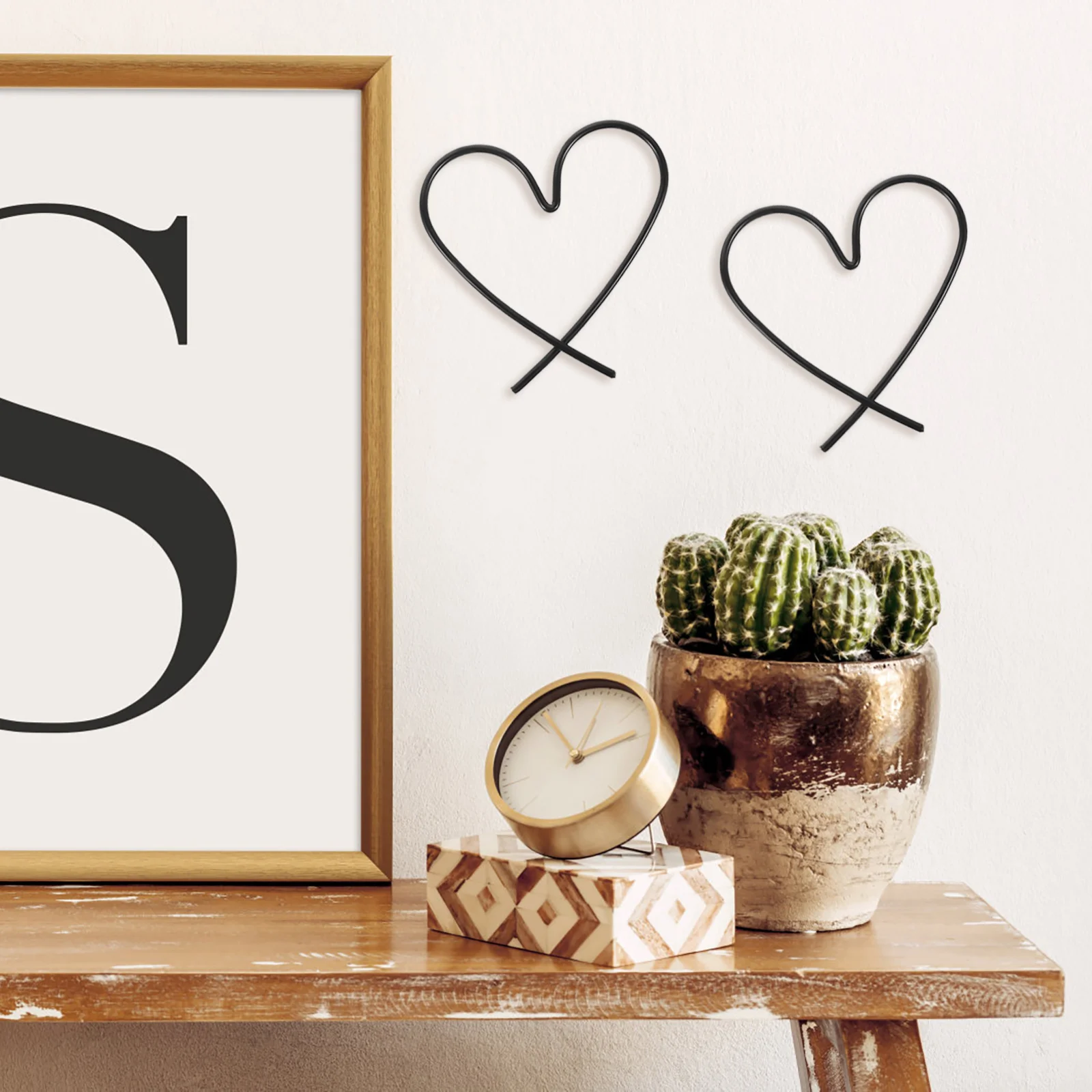 2 Pcs Black 12x12cm Iron Heart Wire Wall Decor Metal Love Pendant Indoor Outdoor Hanging Adornment Rustproof
2 Pcs Black 12x12cm Iron Heart Wire Wall Decor Metal Love Pendant Indoor Outdoor Hanging Adornment Rustproof