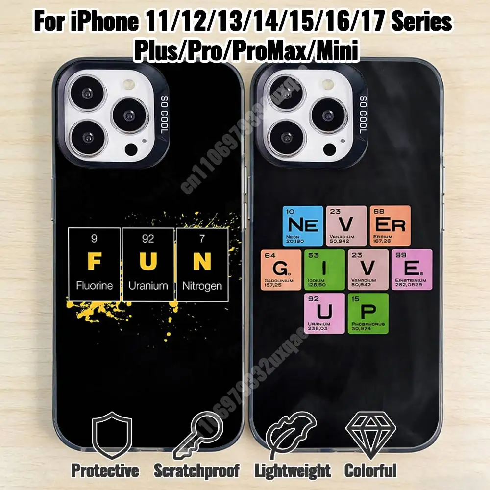 Funny Chemical Elements Phone Case for iPhone 17 16 15 14 13 12 11 Pro Plus Max Mini X XS Silicone Hard Cover
Funny Chemical Elements Phone Case for iPhone 17 16 15 14 13 12 11 Pro Plus Max Mini X XS Silicone Hard Cover