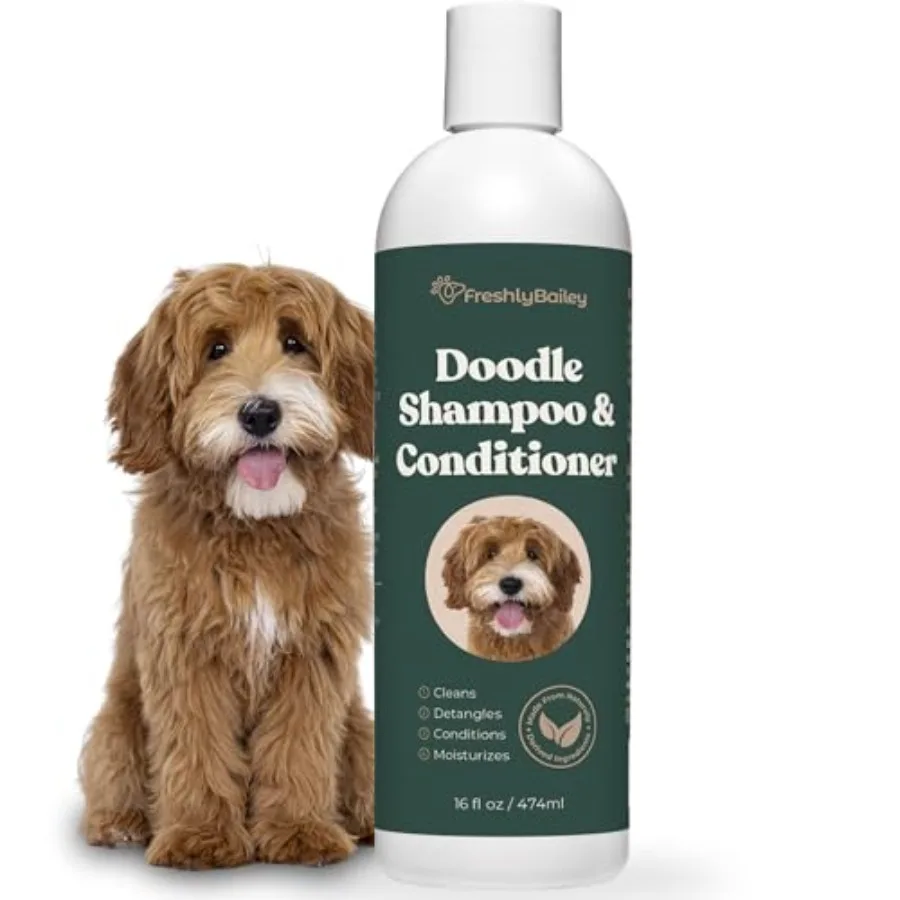 Doodle Shampoo and Conditioner - Best Dog Shampoo for Goldendoodle, Poodles, Doodle Breeds - for Curly and Wavy Coats - Natural
Doodle Shampoo and Conditioner - Best Dog Shampoo for Goldendoodle, Poodles, Doodle Breeds - for Curly and Wavy Coats - Natural