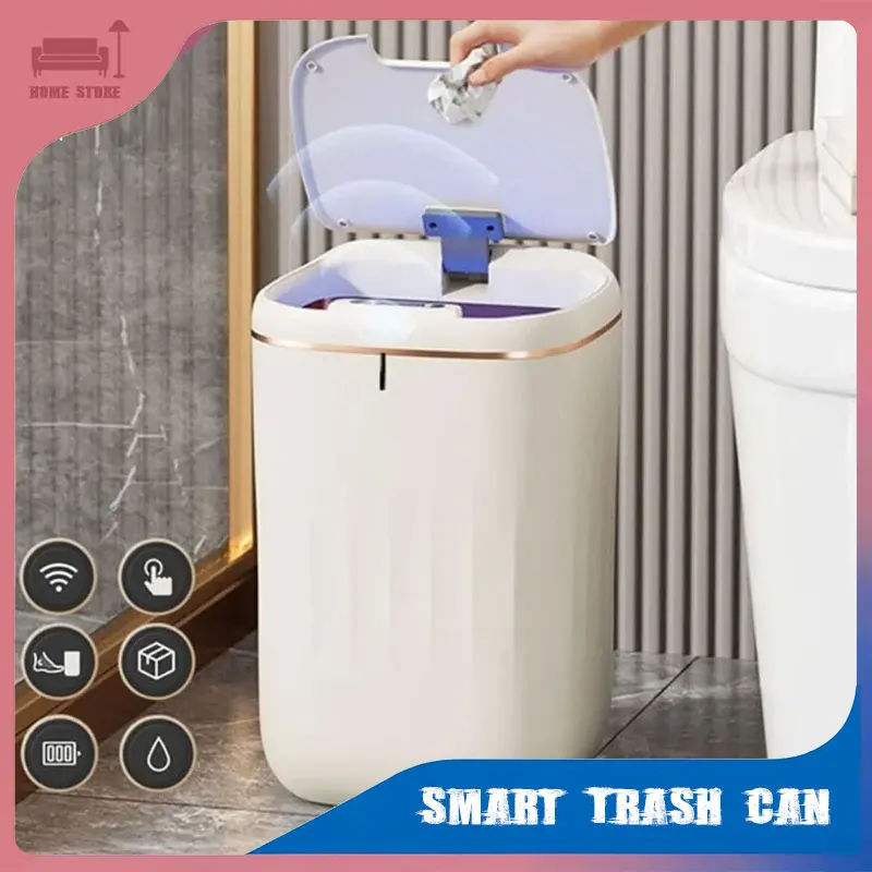Intelligent Trash Can with Lid Smart Sensor Trash Bin Large Capacity Kitchen Bathroom Toilet Waterproof Wastebasket Smart Home
Intelligent Trash Can with Lid Smart Sensor Trash Bin Large Capacity Kitchen Bathroom Toilet Waterproof Wastebasket Smart Home