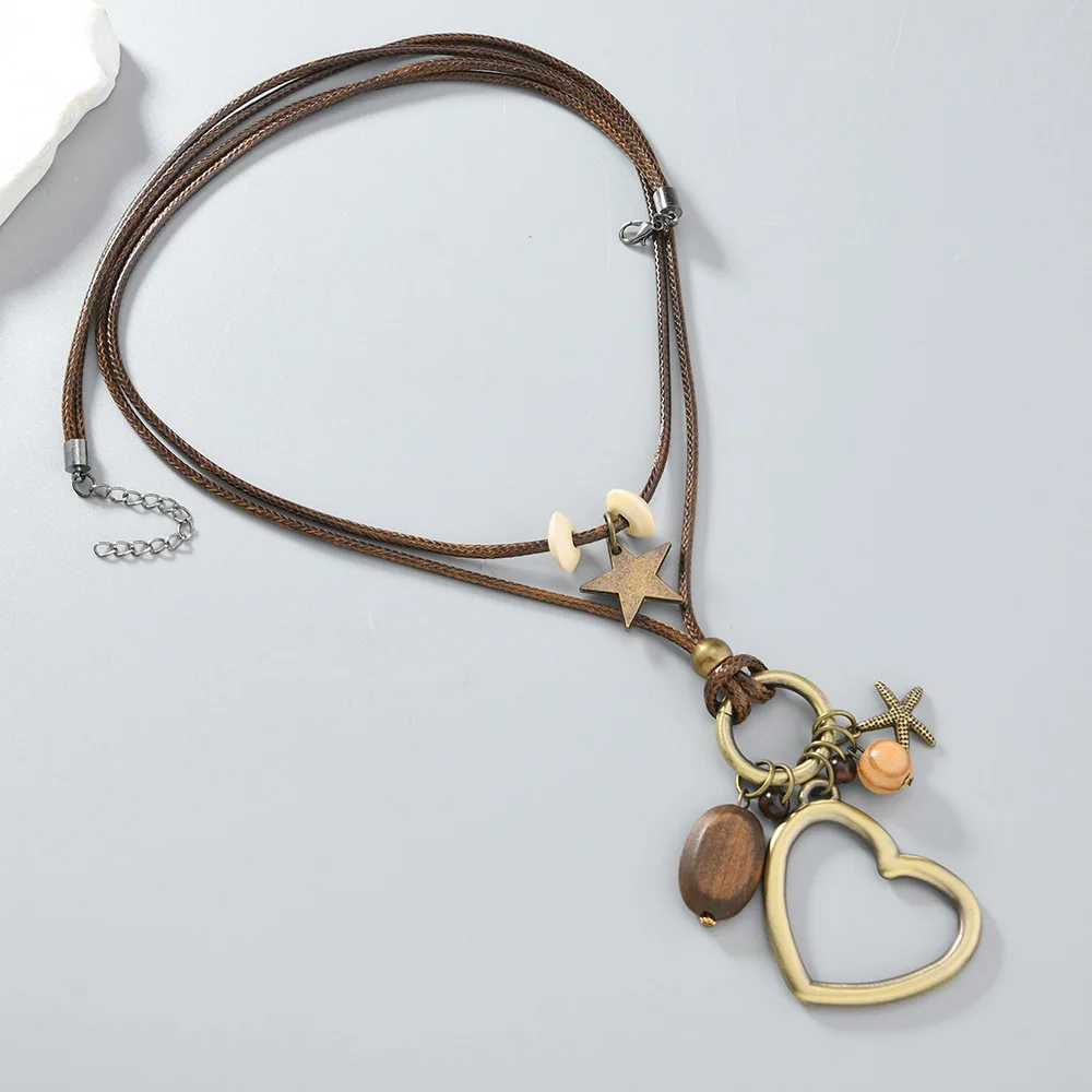 Creative Unique Large Star Heart Pendant Necklace for Women Personalized Exaggerated Punk Style Jewelry Holiday Party Gift
Creative Unique Large Star Heart Pendant Necklace for Women Personalized Exaggerated Punk Style Jewelry Holiday Party Gift