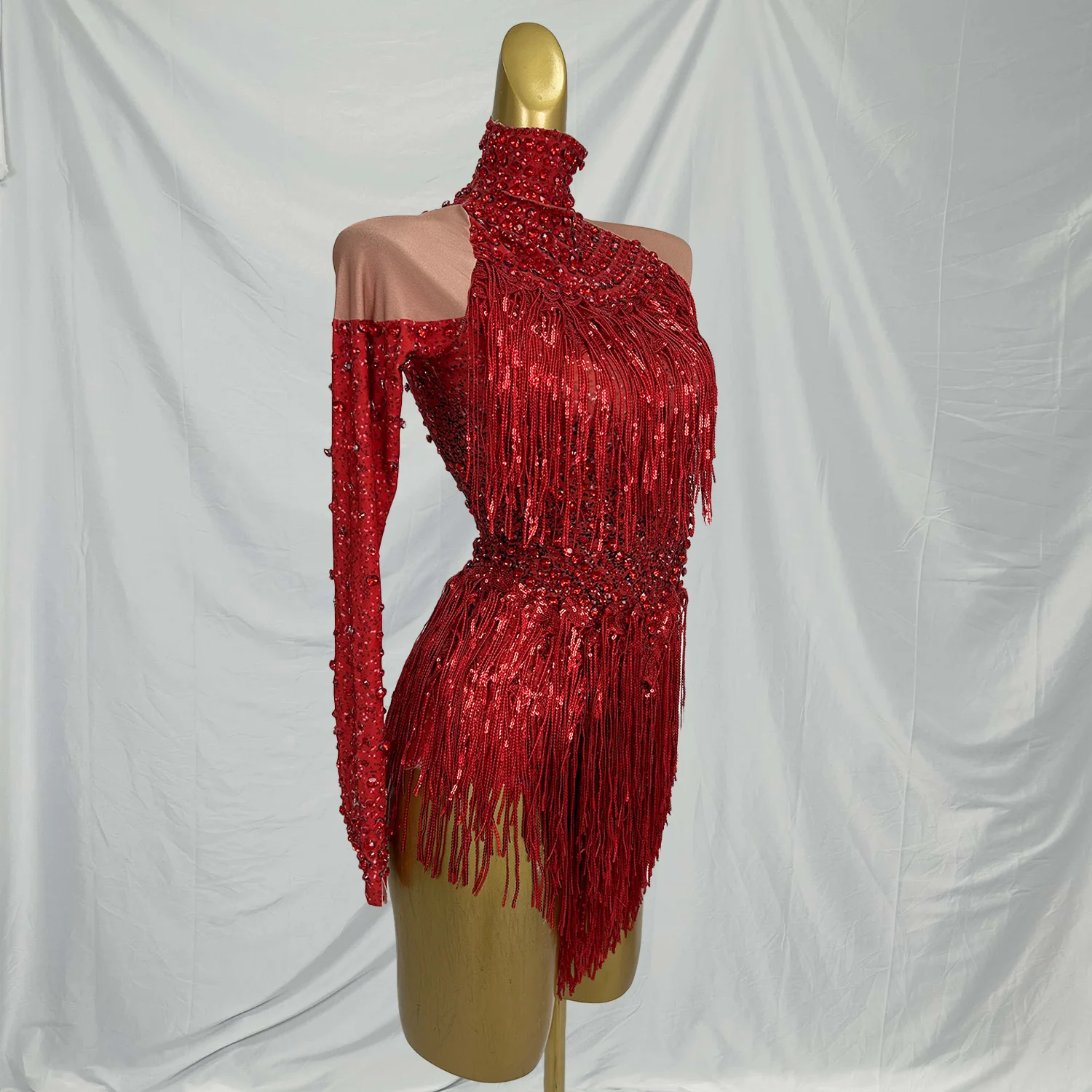 Latiao Women Sparkly Red Rhinestones Tassels Bodysuit Sexy Latin Dance Show Performance Costume Nightclub Outfit Stage Wear
Latiao Women Sparkly Red Rhinestones Tassels Bodysuit Sexy Latin Dance Show Performance Costume Nightclub Outfit Stage Wear