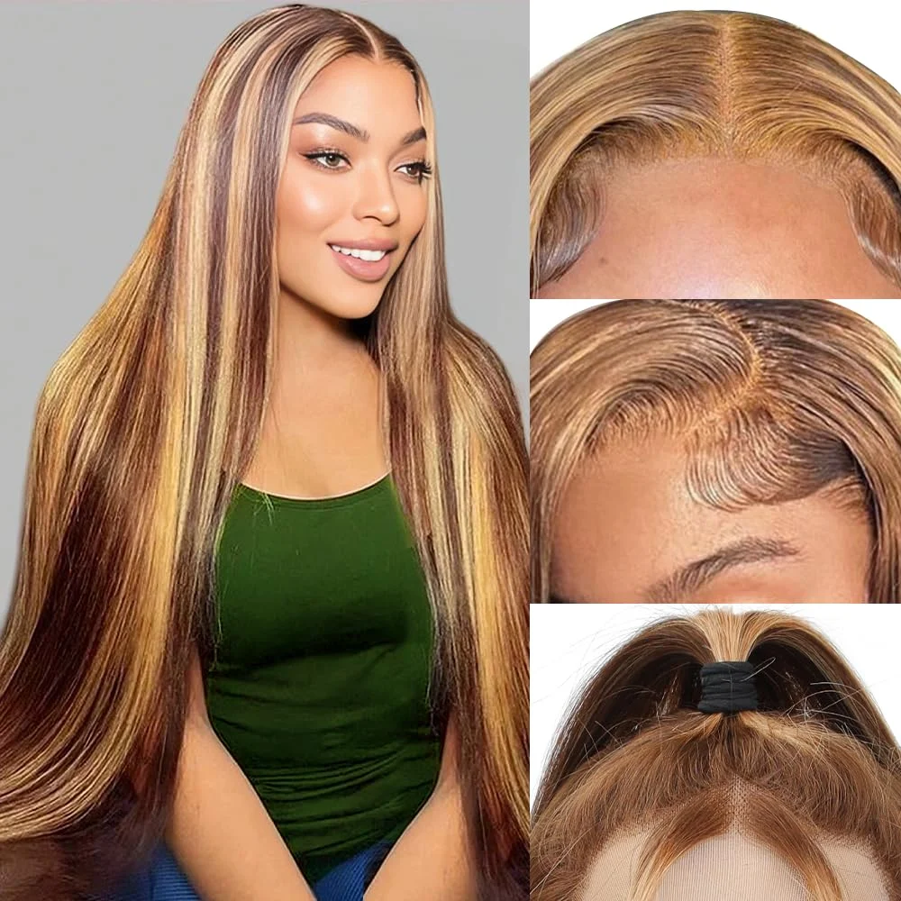 Straight 4/27 Highlight 13x6 HD Lace Frontal Human Hair Wig Brazilian 13x4 Transparent Lace Front Wig For Women Pre Plucked 200%
Straight 4/27 Highlight 13x6 HD Lace Frontal Human Hair Wig Brazilian 13x4 Transparent Lace Front Wig For Women Pre Plucked 200%