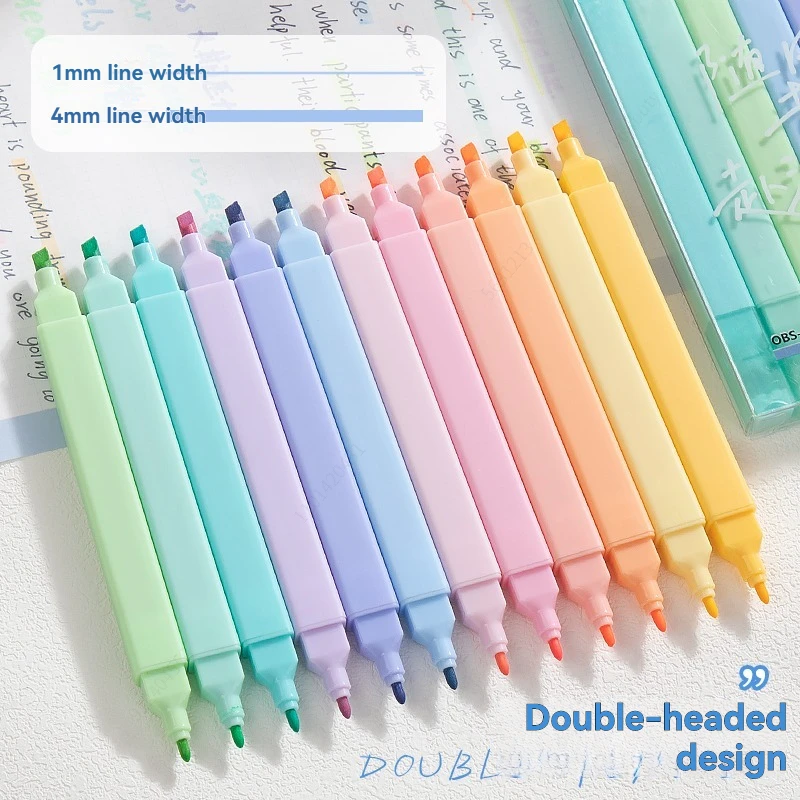 6/12 Colors Highlighters Cute Pastel Pens Bible Pens Soft Tip Aesthetics Markers Kawaii Stationary for Students School Supplies
6/12 Colors Highlighters Cute Pastel Pens Bible Pens Soft Tip Aesthetics Markers Kawaii Stationary for Students School Supplies