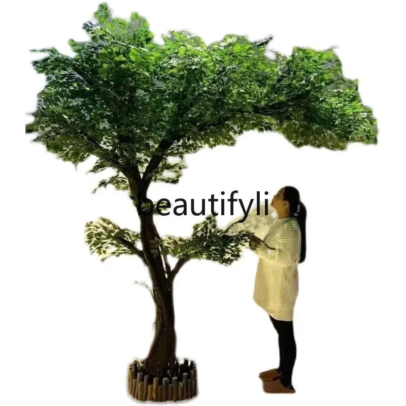 Interior decoration tree Floor to ceiling living room plant Artificial tree Hotel green plant
Interior decoration tree Floor to ceiling living room plant Artificial tree Hotel green plant