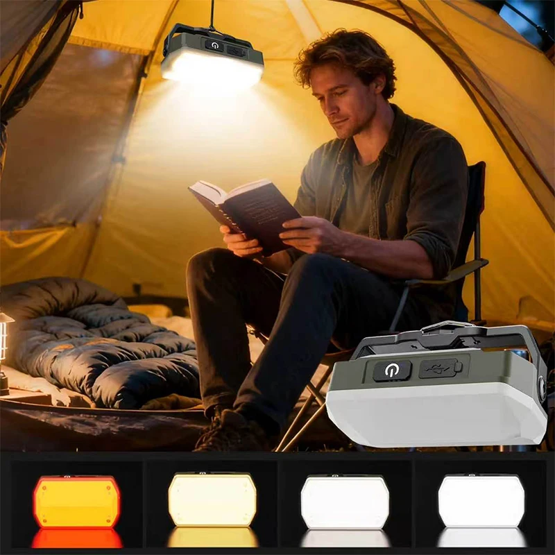 Portable Rechargeable Work Light Magnetic LED Lamp Waterproof Super Bright Camping Lantern for Outdoor Fishing Hiking
Portable Rechargeable Work Light Magnetic LED Lamp Waterproof Super Bright Camping Lantern for Outdoor Fishing Hiking