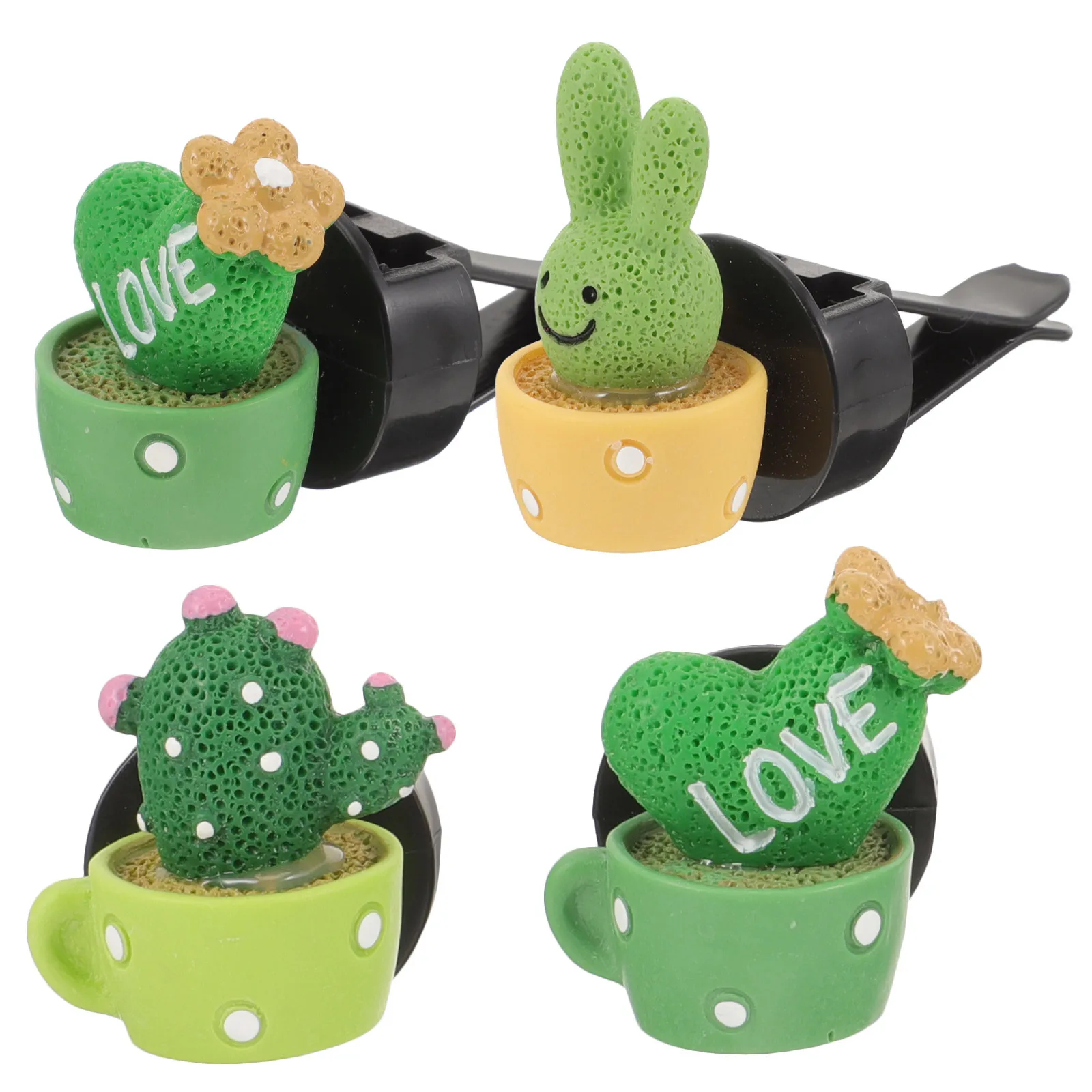 4pcs Cactus Scent Clip Air Freshener Vent Decor Resin Ornament For Car Interior Aromatherapy Diffuser Cute Car Accessories Women
4pcs Cactus Scent Clip Air Freshener Vent Decor Resin Ornament For Car Interior Aromatherapy Diffuser Cute Car Accessories Women