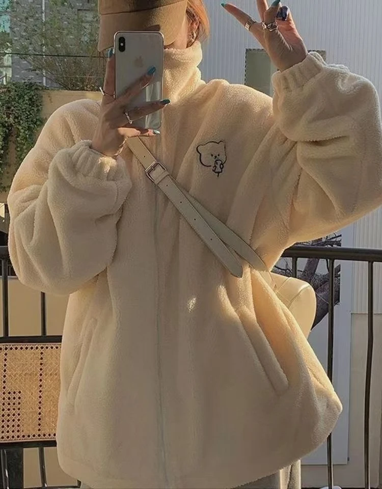 Женский утепленный кардиган с воротником-стойкой из овечьей шерсти, осенне-зимняя новинка
Женский утепленный кардиган с воротником-стойкой из овечьей шерсти, осенне-зимняя новинка