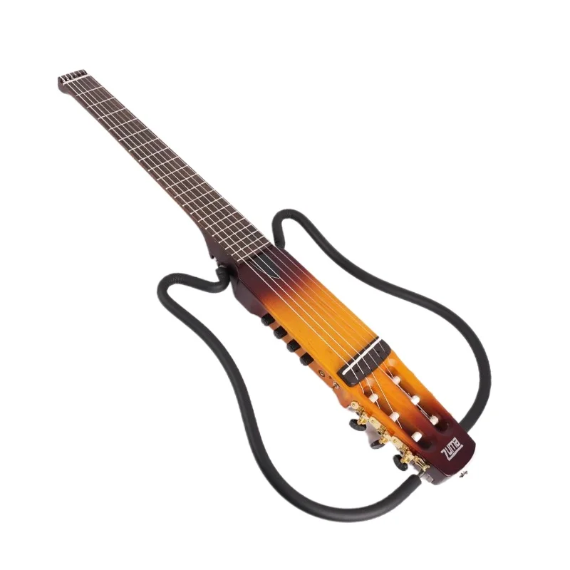 Silent Guitar Portable Foldable Travel Guitars Nylon String Classical Guitar Adult Children Beginner Headless Guitars Teaching