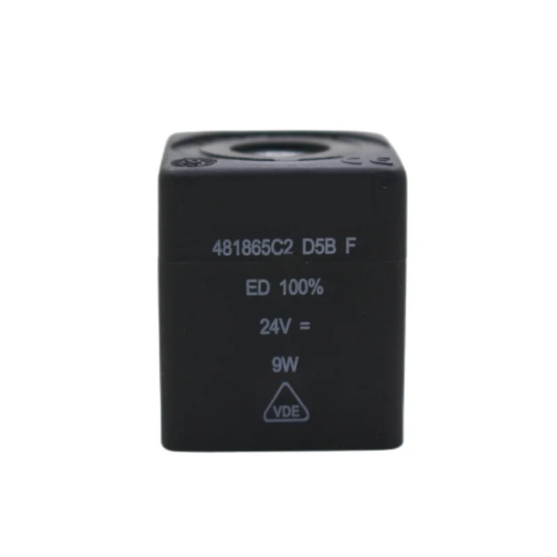 481865C2 D5B F Solenoid Valve Coil, 24VDC 9W, F Class Insulation, for Pneumatic Hydraulic Industrial Fluid Control
481865C2 D5B F Solenoid Valve Coil, 24VDC 9W, F Class Insulation, for Pneumatic Hydraulic Industrial Fluid Control
