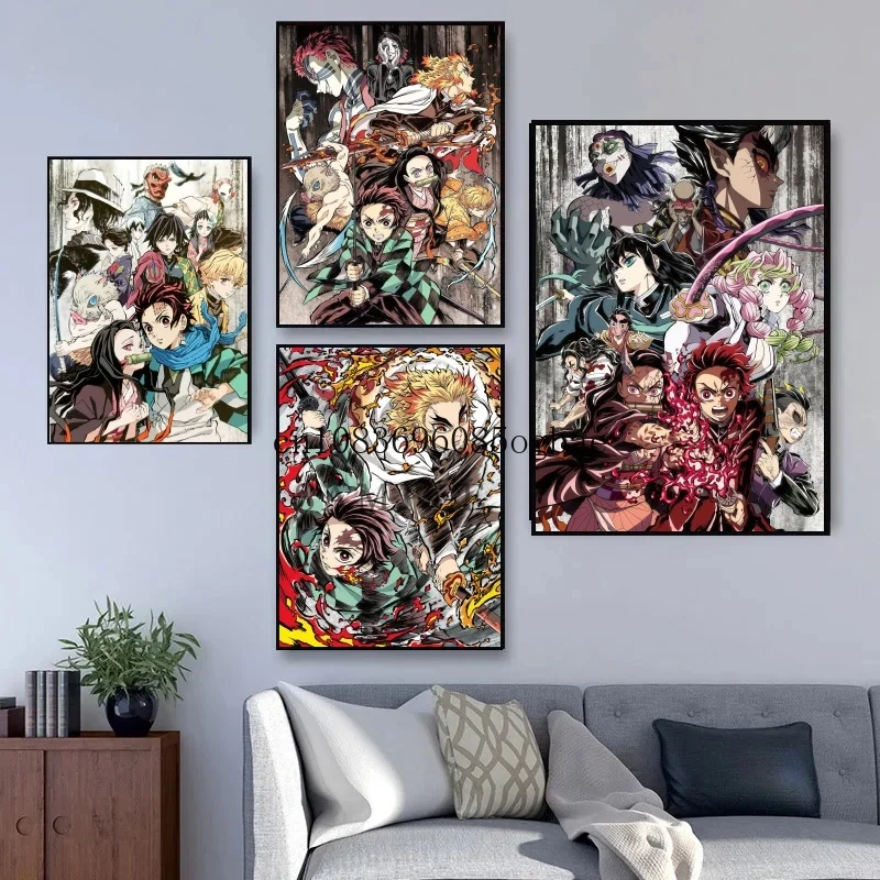 Japan Anime Demon Slayer Canvas Painting Classic Anime Character Posters HD Wall Art Picture Modern Home Kids Room Decoration
Japan Anime Demon Slayer Canvas Painting Classic Anime Character Posters HD Wall Art Picture Modern Home Kids Room Decoration