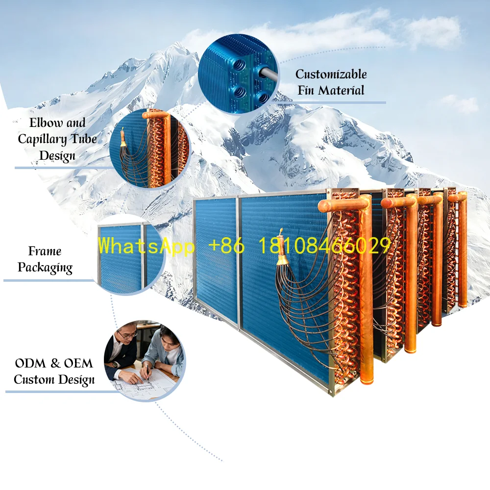 Factory Direct Supply Stainless Steel/Copper Tube Finned Evaporator Chilling Equipment Air Conditioner High-thermal Copper Tubes
Factory Direct Supply Stainless Steel/Copper Tube Finned Evaporator Chilling Equipment Air Conditioner High-thermal Copper Tubes