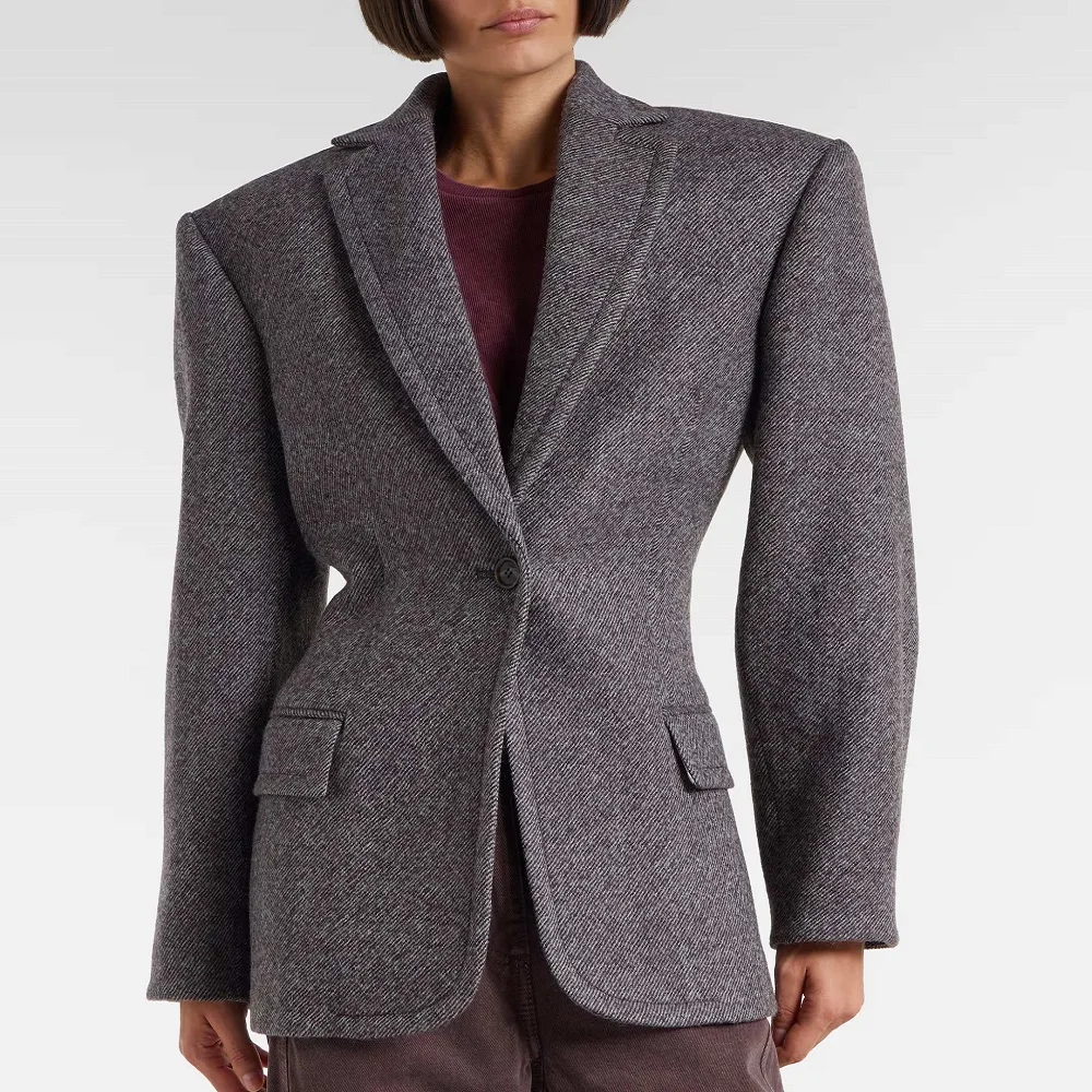 Осень 2024, женские пиджаки, шерстяной корсет с лацканами, повседневная верхняя одежда, одежда Y2K, новая мода, высококачественные универсальные топы, пальто, бюстгальтер
Осень 2024, женские пиджаки, шерстяной корсет с лацканами, повседневная верхняя одежда, одежда Y2K, новая мода, высококачественные универсальные топы, пальто, бюстгальтер