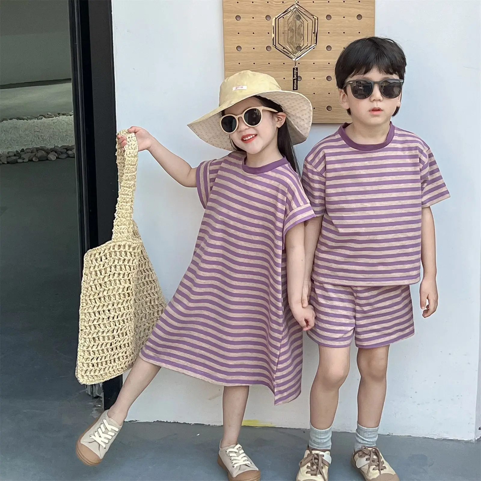 Summer new sibling outfit sets dress for toddler children boys girl clothing sports striped sets dress kids baby Travel clothes
Summer new sibling outfit sets dress for toddler children boys girl clothing sports striped sets dress kids baby Travel clothes