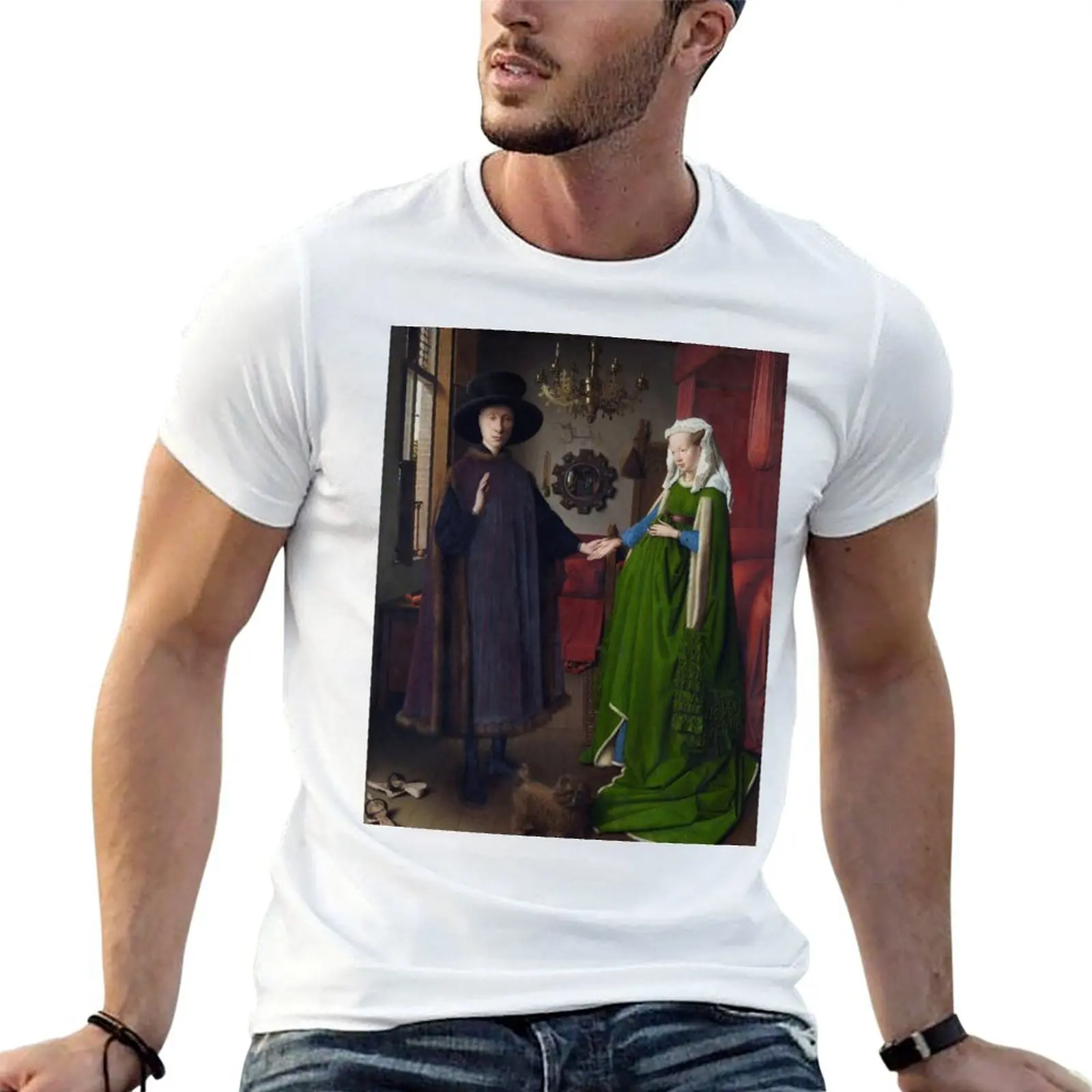 The Arnolfini Portrait, Jan van Eyck, 1434 T-Shirt funny t shirts cotton man t shirts graphic T-Shirt
The Arnolfini Portrait, Jan van Eyck, 1434 T-Shirt funny t shirts cotton man t shirts graphic T-Shirt