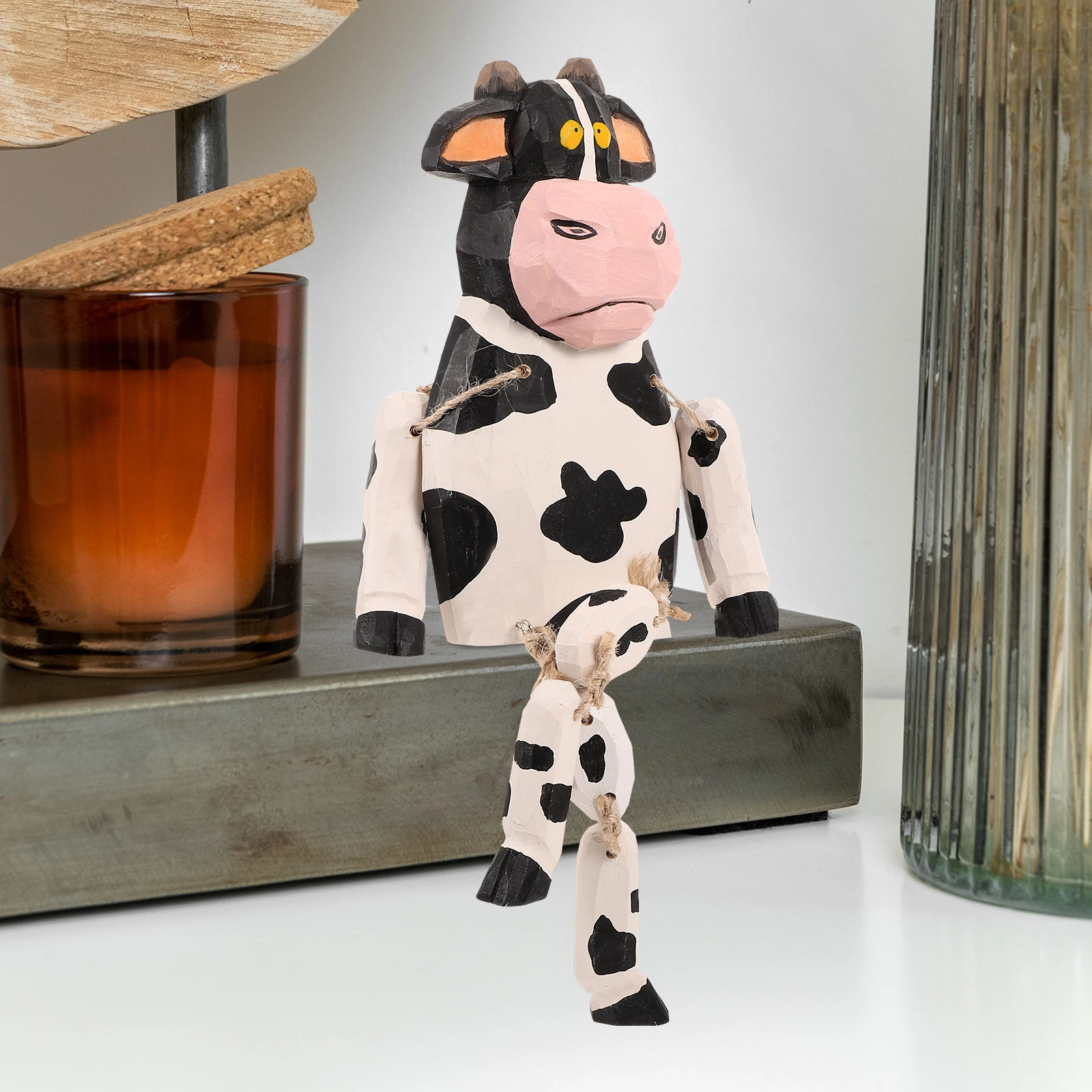 Wood Cow Statue Long Legs Creative Cartoon Cow Ornament for Lawn Garden Home Decoration Animal Crafts Wooden Animals Figures
Wood Cow Statue Long Legs Creative Cartoon Cow Ornament for Lawn Garden Home Decoration Animal Crafts Wooden Animals Figures