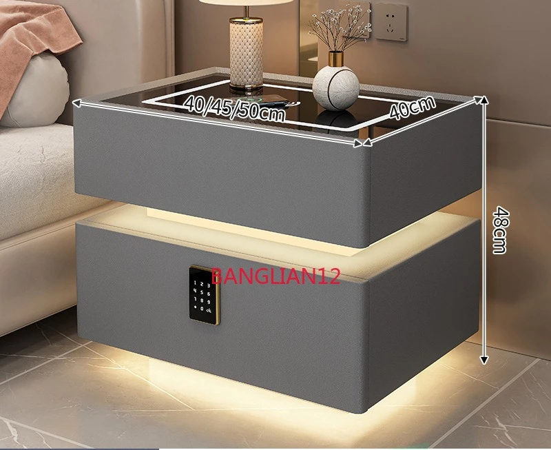 Suspension Smart Bedside Table Modern Charging Multifunctional Bedroom Password Lock Bedside Locker,45*40*48cm
Suspension Smart Bedside Table Modern Charging Multifunctional Bedroom Password Lock Bedside Locker,45*40*48cm