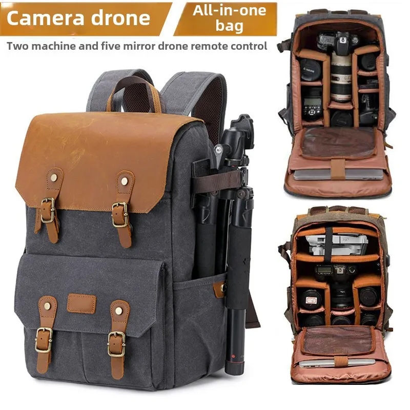 Double shoulder camera bag, SLR micro-single camera bag, waterproof and anti-theft large-capacity drone bag.
Double shoulder camera bag, SLR micro-single camera bag, waterproof and anti-theft large-capacity drone bag.