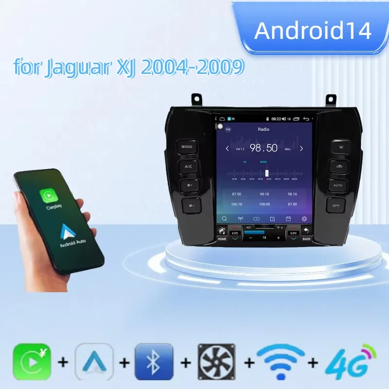 8-256GB Android14 For Jaguar XJ 2004-2008 Car Multimedia Radio Player Touch Screen Stereo GPS Navigation System DSP Carplay
8-256GB Android14 For Jaguar XJ 2004-2008 Car Multimedia Radio Player Touch Screen Stereo GPS Navigation System DSP Carplay