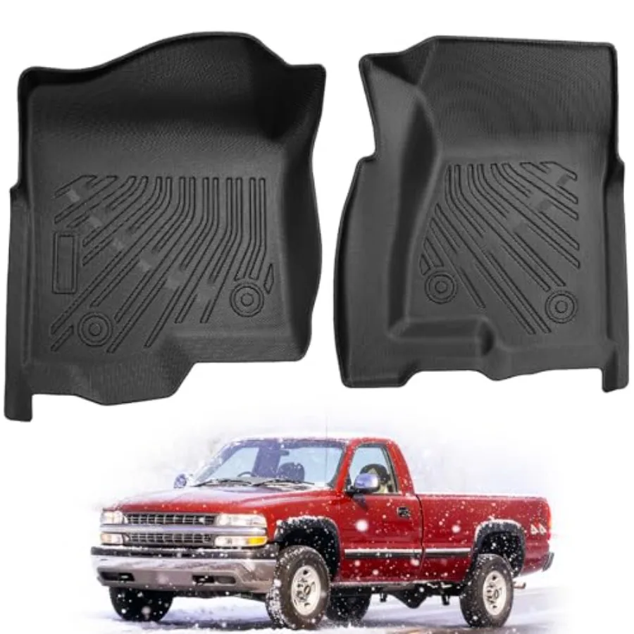 Front Floor Mats for Chevy Silverado for GMC Sierra 1999-2006 2007 Classic Not for Regular Cab,All Weather TPE Rubber Car Acces
Front Floor Mats for Chevy Silverado for GMC Sierra 1999-2006 2007 Classic Not for Regular Cab,All Weather TPE Rubber Car Acces