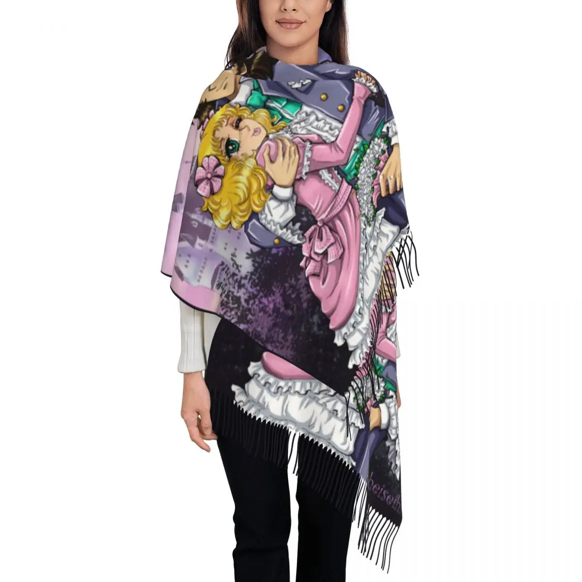 Custom Ladies Long Candy Candy Scarves Women Winter Fall Soft Warm Tassel Shawl Wrap Anime Manga Cartoon Girl Scarf
Custom Ladies Long Candy Candy Scarves Women Winter Fall Soft Warm Tassel Shawl Wrap Anime Manga Cartoon Girl Scarf